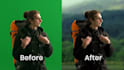 do green screen removal and compositing in nuke