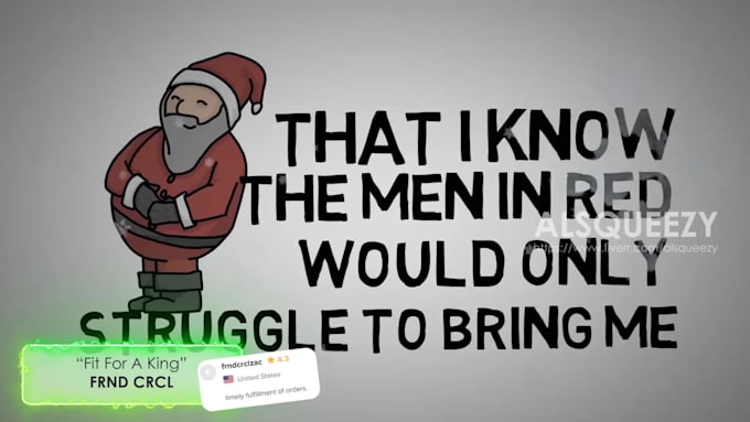 make a custom animated handwritten style lyric video