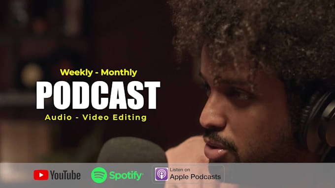 edit your podcast audio and video editing weekly episode
