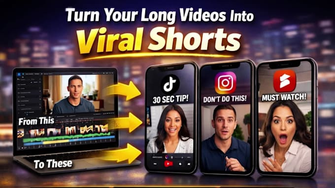 repurpose content and edit your long video content into short form content