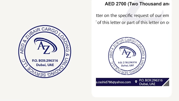 design a digital rubber stamp or seal logo stamp