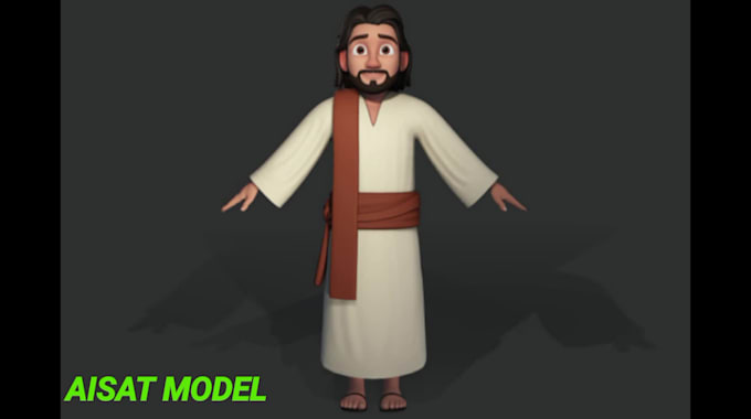 model a 3d character 3d character model 3d rendering and rigging