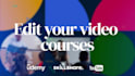 create professional online course video , video course and e learning