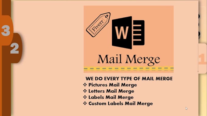create mail merge in 24 hrs