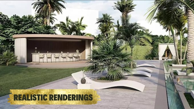 design your 3d landscape,backyard, front yard, pool,garden,outdoor