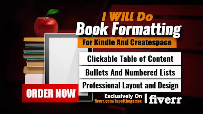 do perfect formatting of children book for kindle and KDP