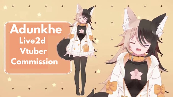 live 2d v tuber model live2d rigging anime v tuber commission for vtube studio