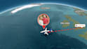 create real flight route map animation video