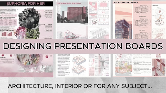 design architecture presentation boards and creative posters