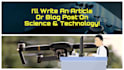 write an article or blog post on science and technology