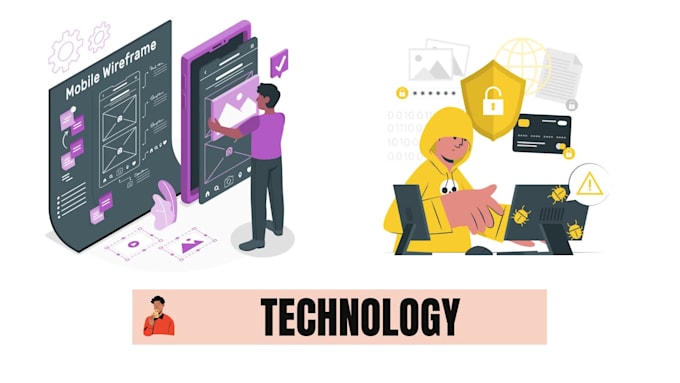 create flat vector illustration for website , app , blog