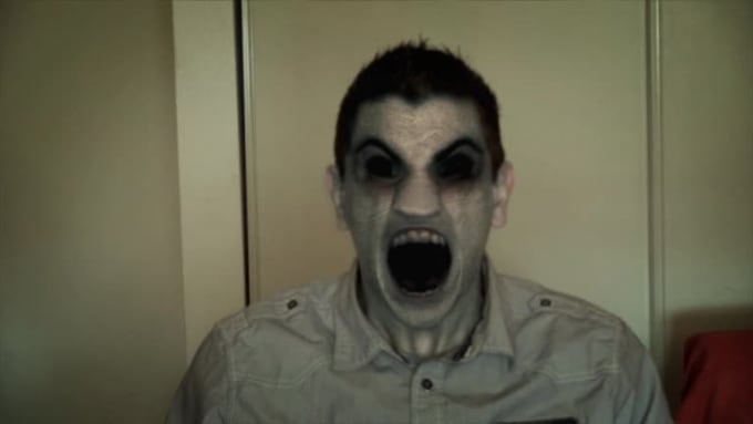 Galvanictouch: I will create a Scary Face Video Effect with SFX for $25 on