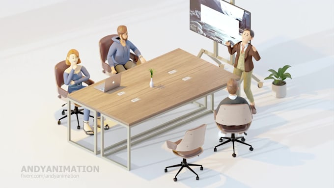 create fully custom 3d isometric explainer video