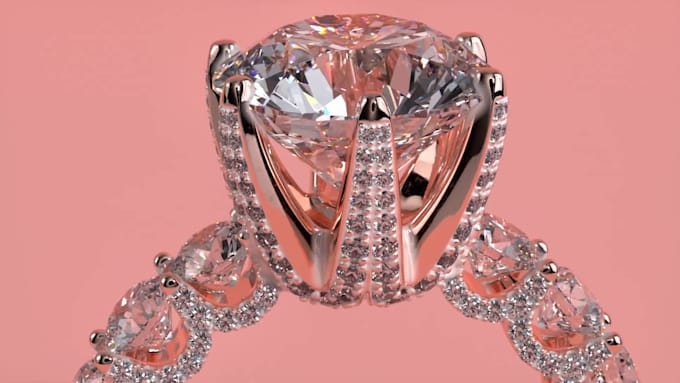 do realistic jewelry design and rendering