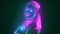 create custom neon line intro animation