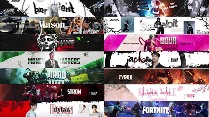 design a perfect youtube banner for your channel