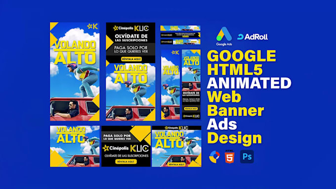 design html5 banner or animated html5 banner ads
