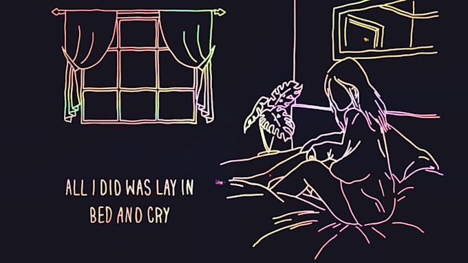 make a hand drawn animated lyric music video