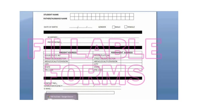 design ms word pages, receipt, bills, fillable form, certificates in 24hrs