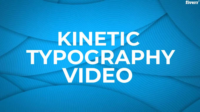 create text animation kinetic typography videos