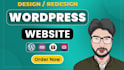 build modern and responsive wordpress website design