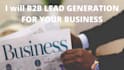b2b lead generation for your business