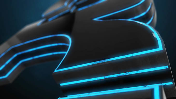 create dubstep glow cinematic 3d logo reveal intro