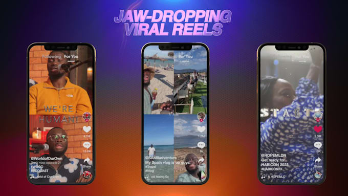 edit captivating instagram reels, tiktoks or yt shorts