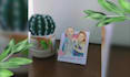 paint a family portrait watercolor polaroid for you