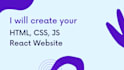 develop a responsive custom website using HTML CSS tailwind