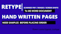 do fast typing job, as professional typist in 24 hours