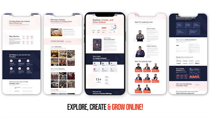 create modern website and app promo video