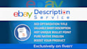 do ebay SEO product listing, responsive ebay HTML template
