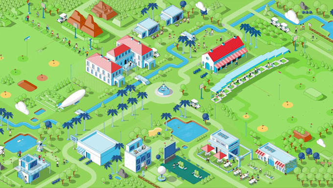 create custom 2d 3d isometric animation explainer video for brand and commercial