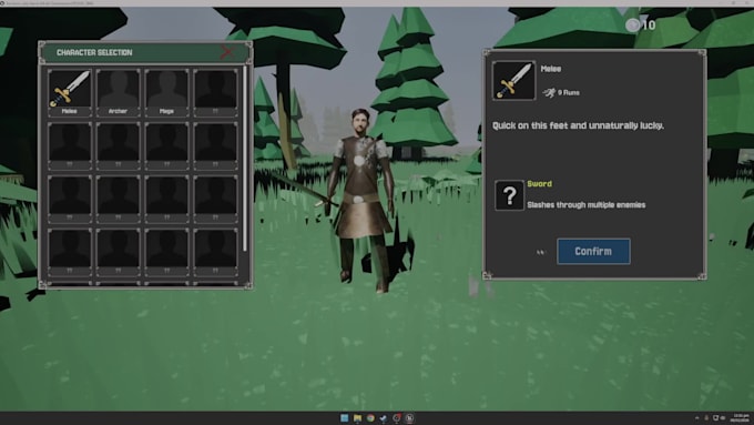 develop professional game UI, hud, menus, and implement UI sound effects