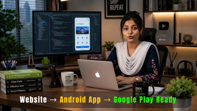 convert your website to android app with webview, play store ready