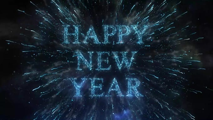make fireworks celebration logo animation video