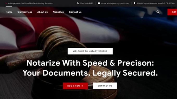 Top 10! I will build exquisite notary website, notary landing page, design notary logo