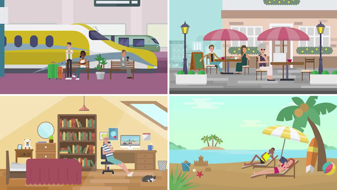 create an eye catching 2d promotional video