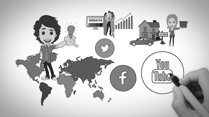 create a custom Hand Drawn whiteboard video