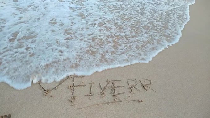 write your message creatively on a beach as  video or photo