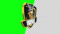 create a 3d rotating logo animation 360 seamless loop