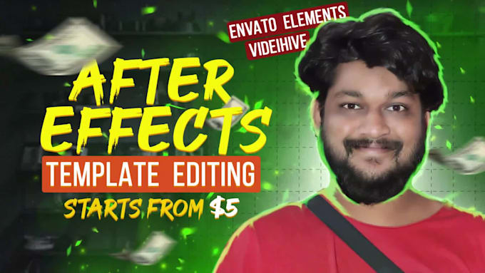 edit any adobe after effects video templates or make your own custom template