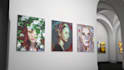 create slideshow video with a realistic 3d art gallery, slideshow or promo video