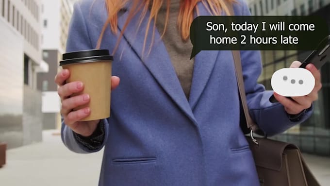 make an engaging phone or normal text messages chat animation