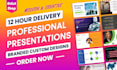 create a professional powerpoint presentation or powerpoint template design