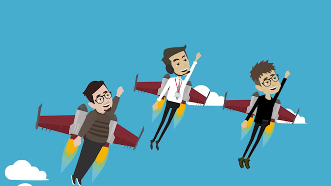create french dutch hebrew and german 2d animated videos