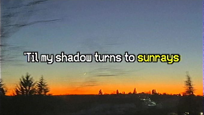 make vhs retro 80 90 lyrics video