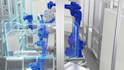 create industrial robot and factory automation 3d animation