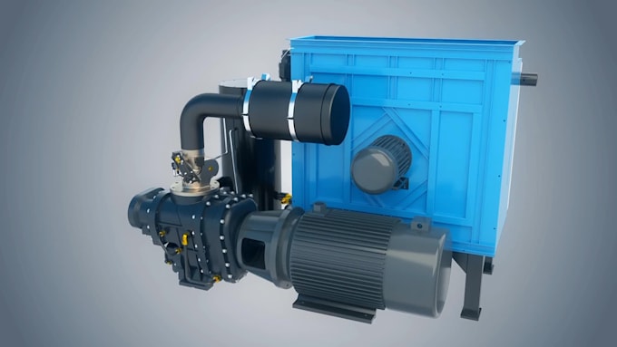 do 3d industrial animation factory process manufacturing machine explainer video